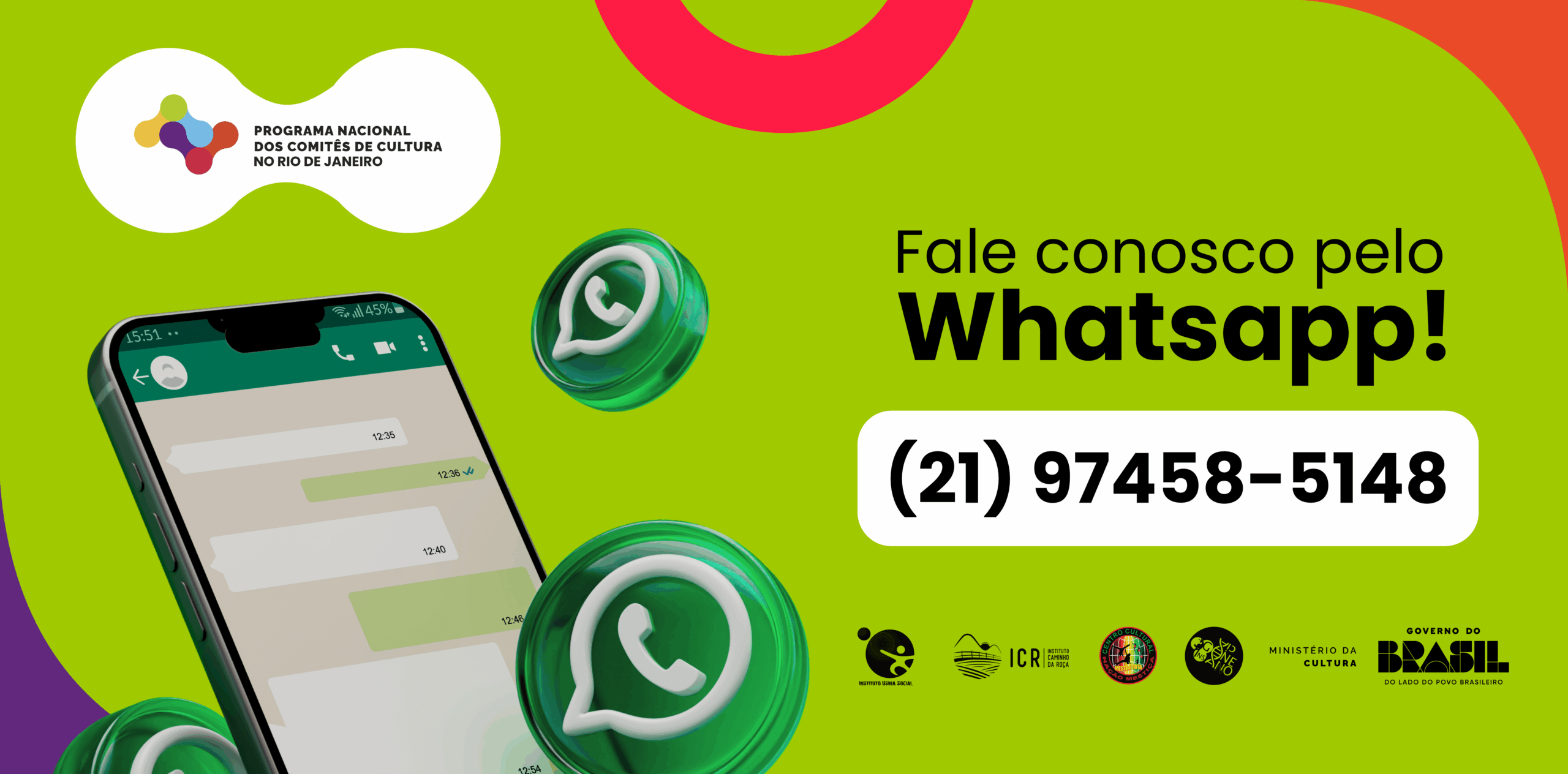 Fale conosco - Whatsapp - PNCC