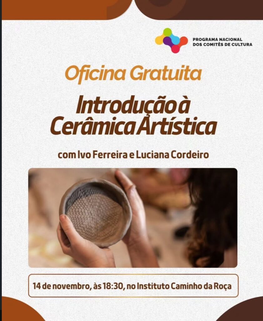 Oficina Introdução à Cerâmica Artística! – Comitê de Cultura Rio de Janeiro
